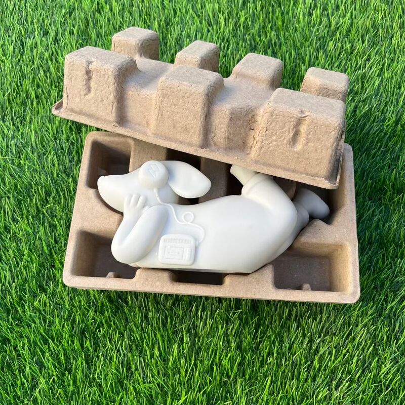 Eco Friendly Moulded Pulp Tray Biodegradable Protection For Electronic Products