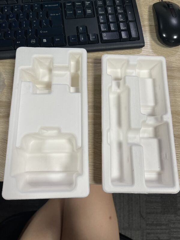 Eco Friendly Moulded Pulp Tray Biodegradable Protection For Electronic Products
