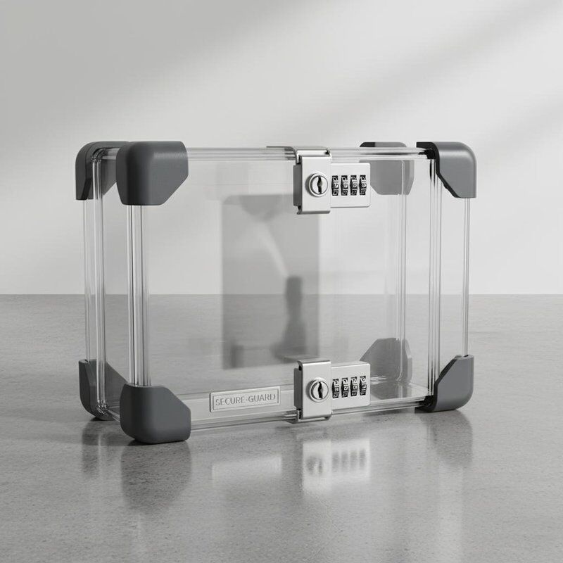 Secure Hard Plastic Box Packaging Featuring Lockable Mechanisms to Prevent Unauthorized Access and Ensure Product Integrity