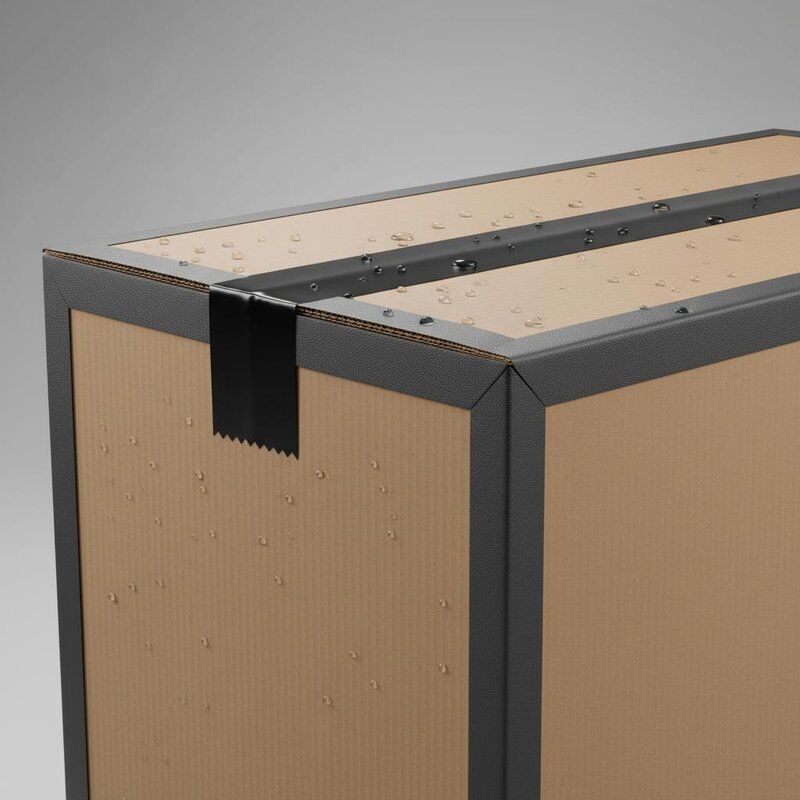 Durable Corrugated Cardboard Shipping Box Featuring Reinforced Edges and Moisture Resistant Coating for Long Distance Transport