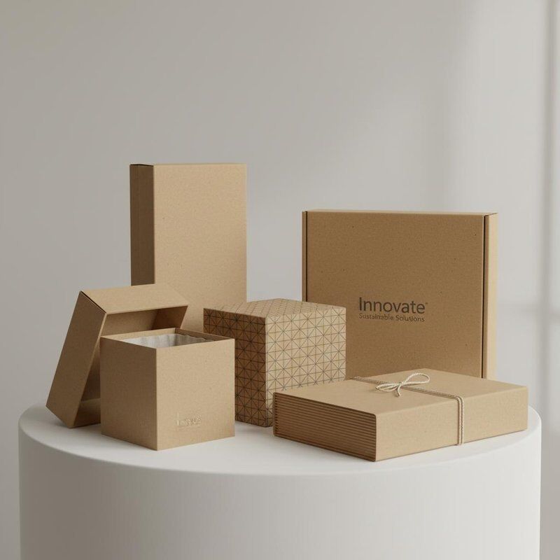 Recyclable Cardboard Gift Box Packaging Offering Custom Printing Durable Build and Elegant Designs Perfect for Retail Corporate