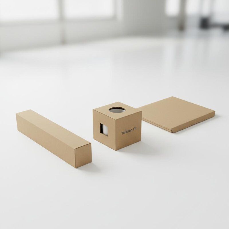 Custom Sized Shipping Packaging Tailored to Specific Product Dimensions Reducing Material Waste and Shipping Volume